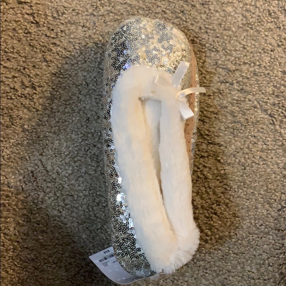 NWT Sequin House Slippers